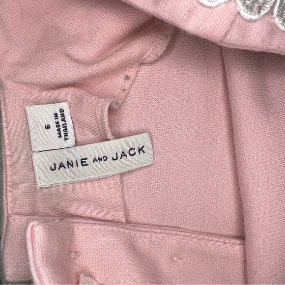 Janie and Jack pink flutter sleeve dress - Picture 6 of 7